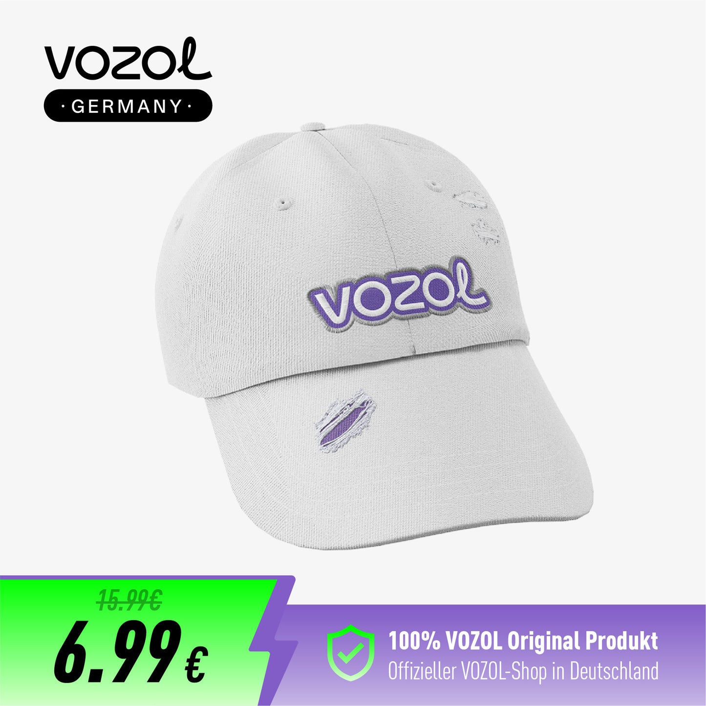 Vozol Baseball cap-White